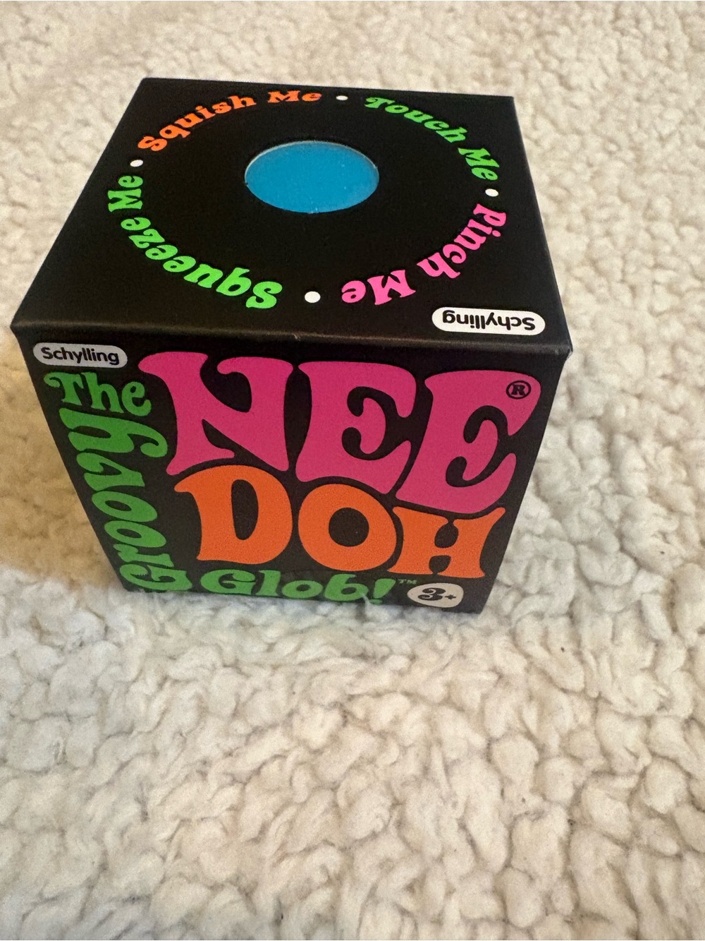 NeeDoh Groovy Glob! Stress Ball Toy - Blue (new in box)